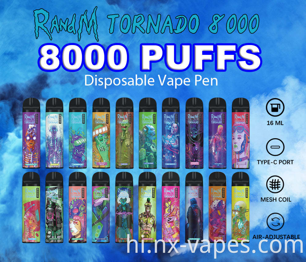 RANDM TORNADO 8000 